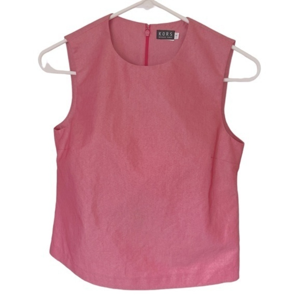KORS Michael Kors ✘ Vintage Pink Bergdorf Goodman Blouse Sleeveless Top Sz. M